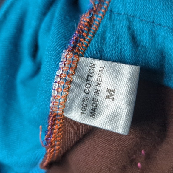 India Boutique Colorful Embroidered Full-Zip Hooded Sweatshirt Women's Size M - Picture 4 of 5